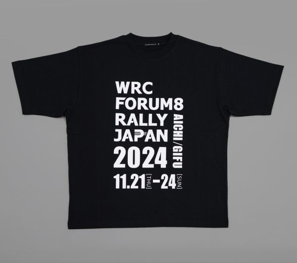 画像2: 2024スタンプロゴTシャツ（オーバーサイズシルエット・黒） (2)